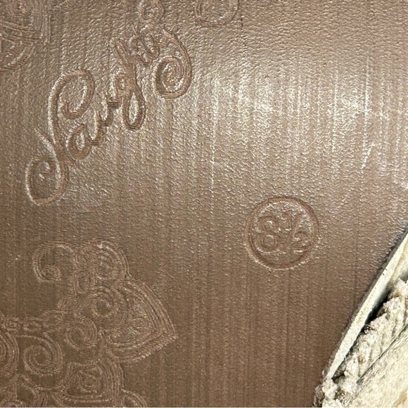 Naughty Monkey Sweet Jackie Aztec Tribal Suede Peep Toe Sandal - Picture 14 of 16